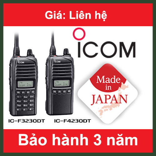 Máy thu phát sóng vô tuyến điện (Máy bộ đàm) ICOM IC-F3230DT/F4230DT Máy thu phát sóng vô tuyến điện (Máy bộ đàm) ICOM IC-F3230DT/F4230DT